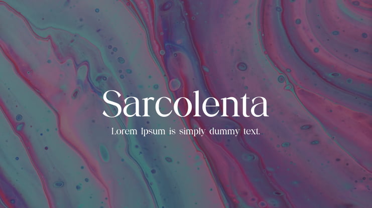 Sarcolenta Font