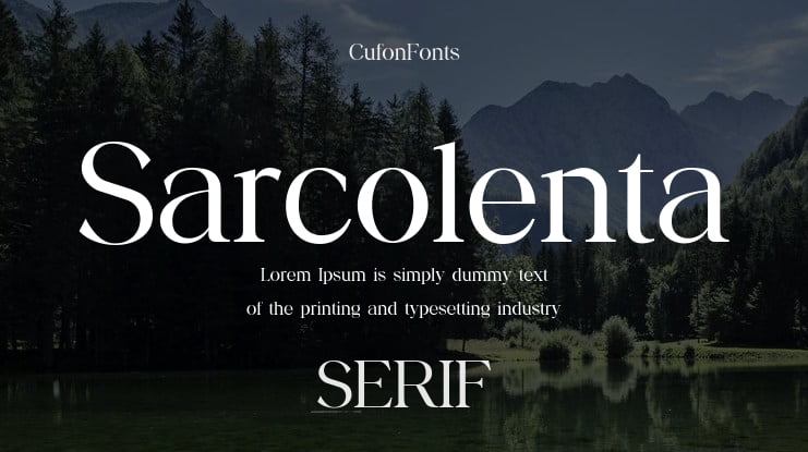 Sarcolenta Font