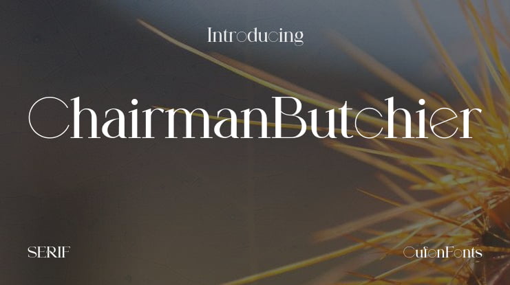 ChairmanButchier Font