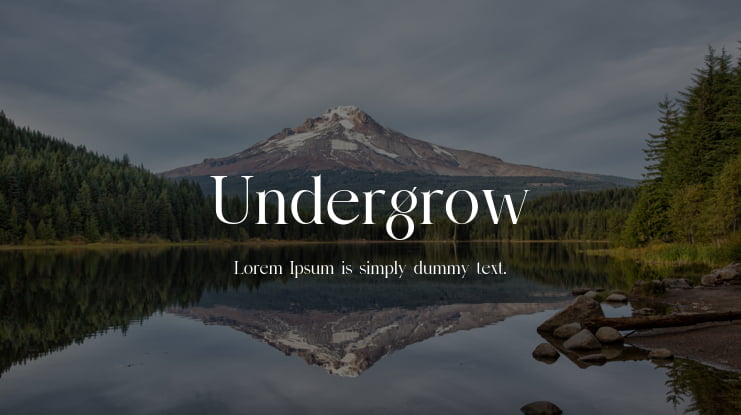 Undergrow Font