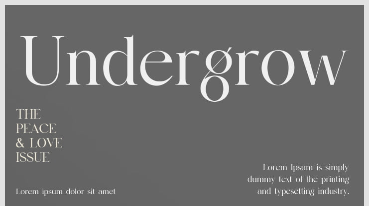 Undergrow Font