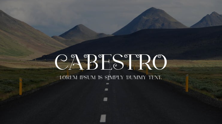 cabestro Font