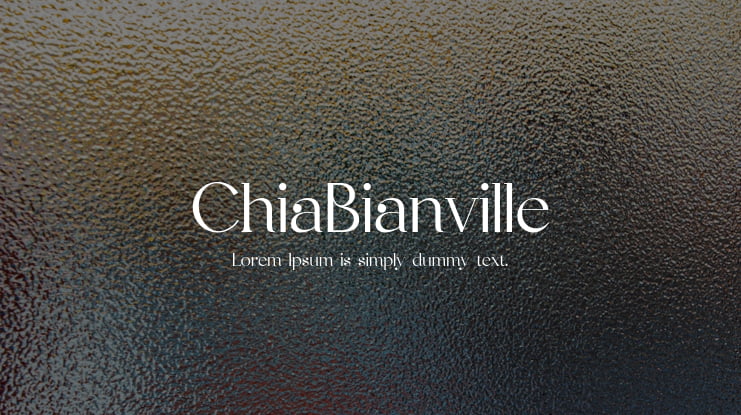 ChiaBianville Font