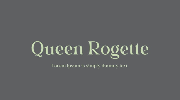 Queen Rogette Font