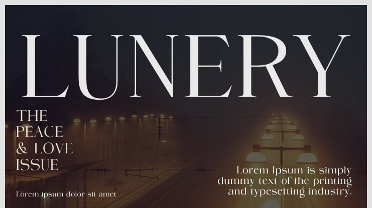 LUNERY Font