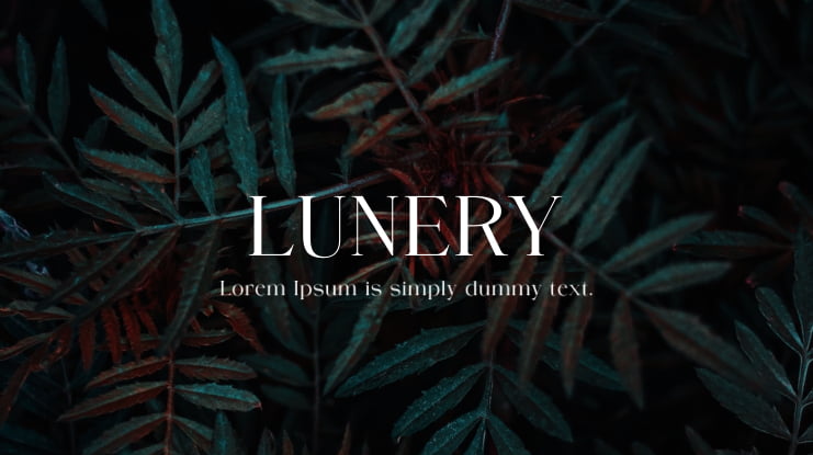 LUNERY Font