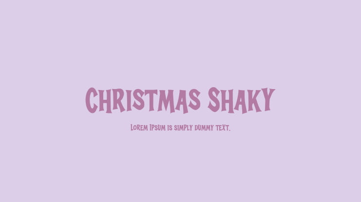 Christmas Shaky Font