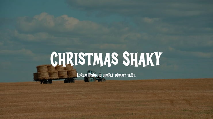 Christmas Shaky Font