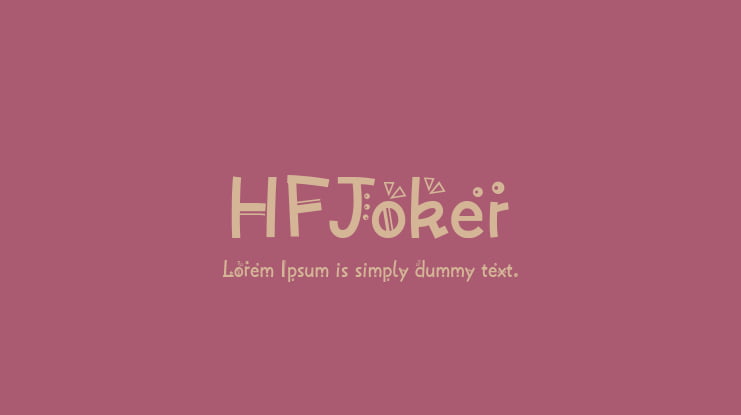 HFJoker Font