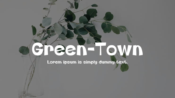 Green-Town Font