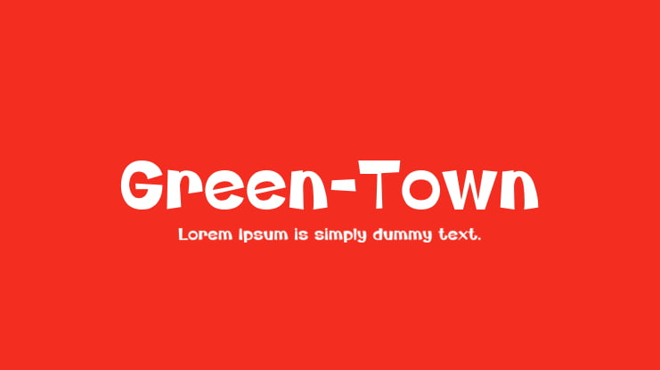 Green-Town Font