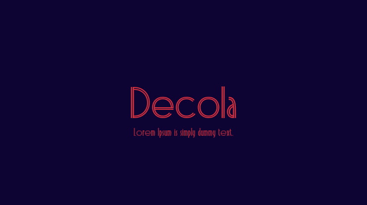 Decola Font