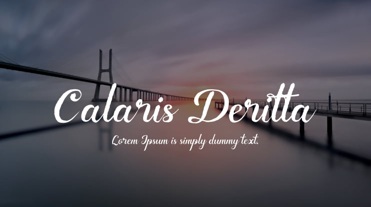 Calaris Deritta Font