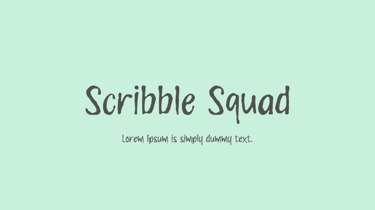 Scribble Squad Font