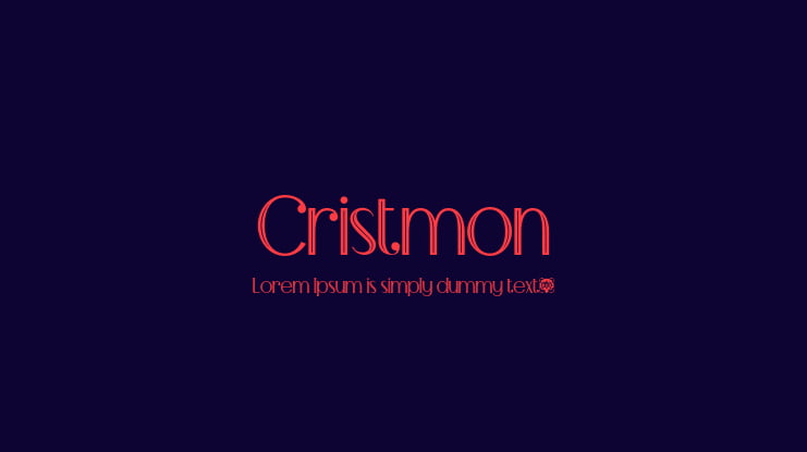 Cristmon Font Family