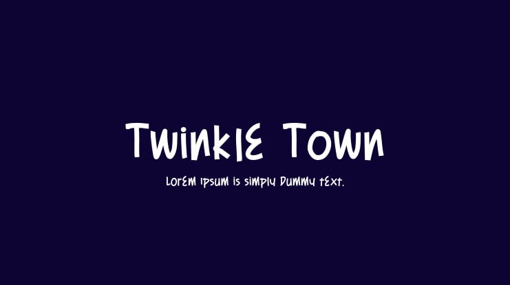 Twinkle Town Font