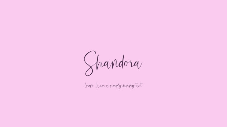 Shandora Font