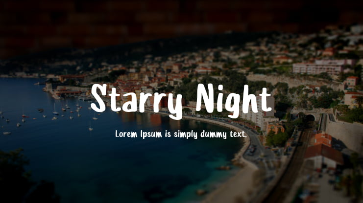 Starry Night Font