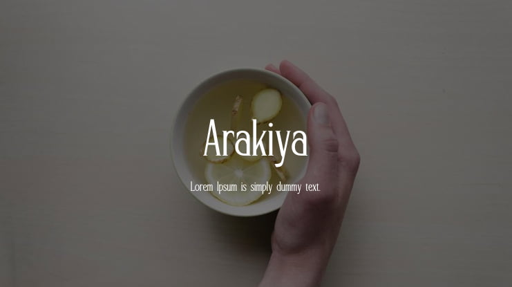 Arakiya Font