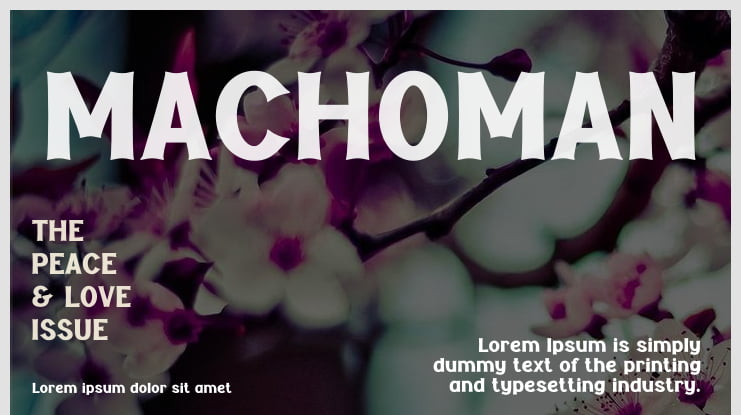 MACHOMAN Font