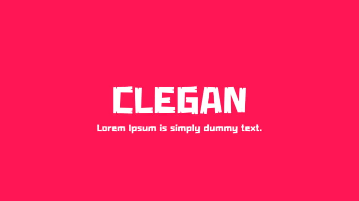 CLEGAN Font