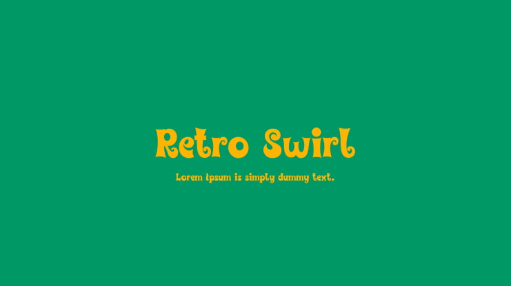 Retro Swirl Font