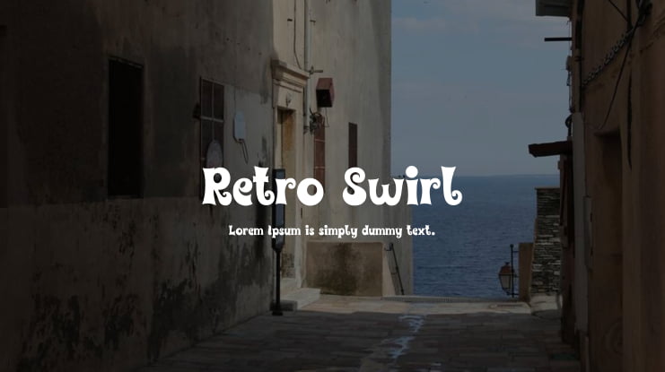 Retro Swirl Font