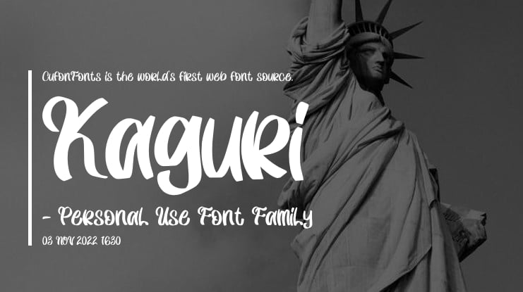 Kaguri - Personal Use Font