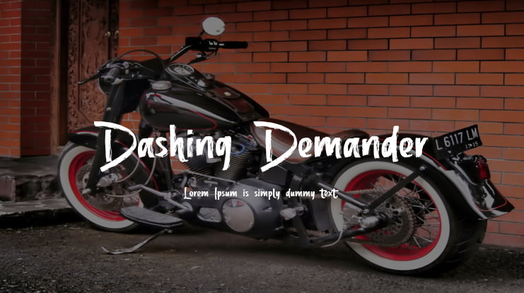 Dashing Demander Font