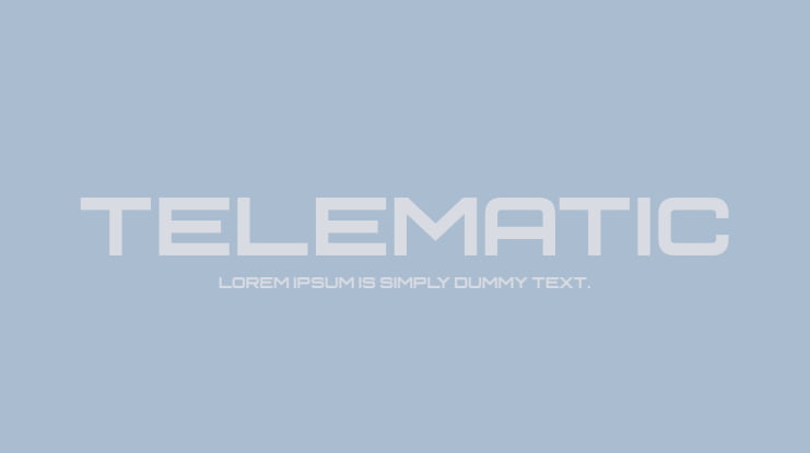 Telematic Font