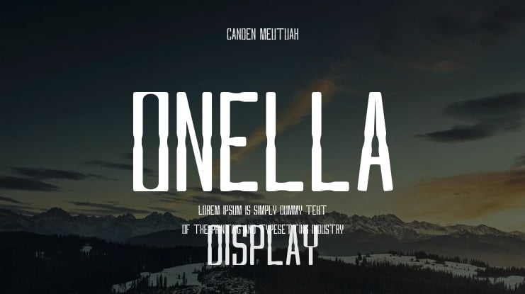 Onella Font Family