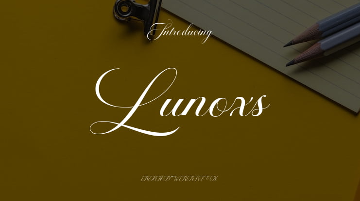 Lunoxs Font