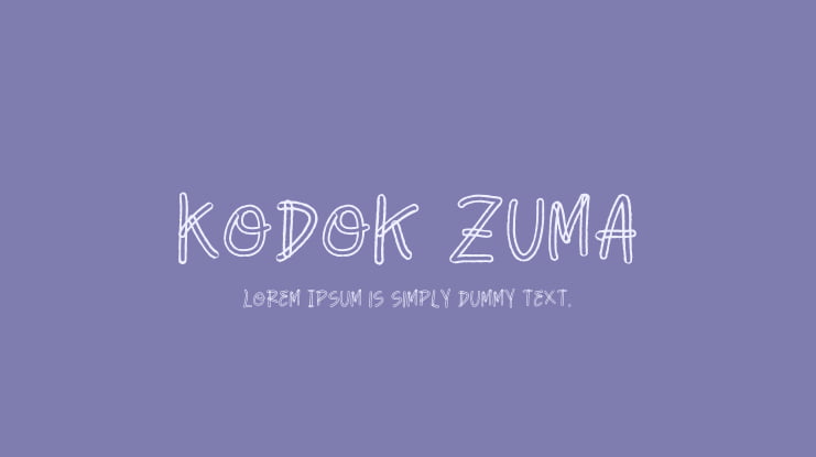 Kodok Zuma Font