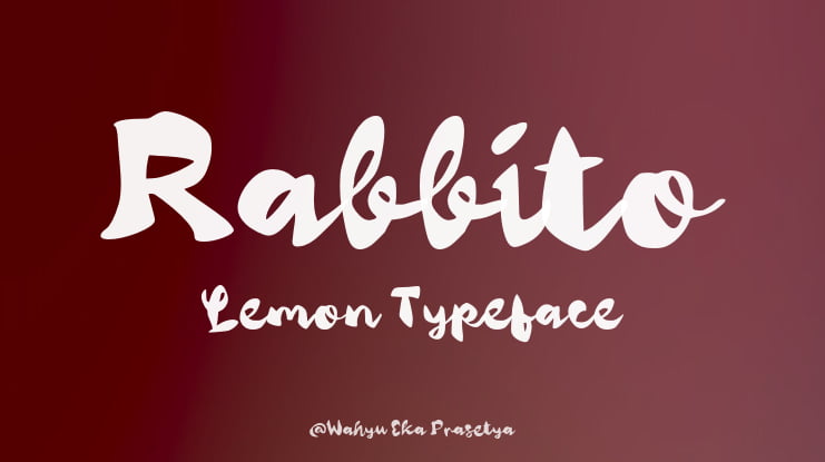 Rabbito Lemon Font