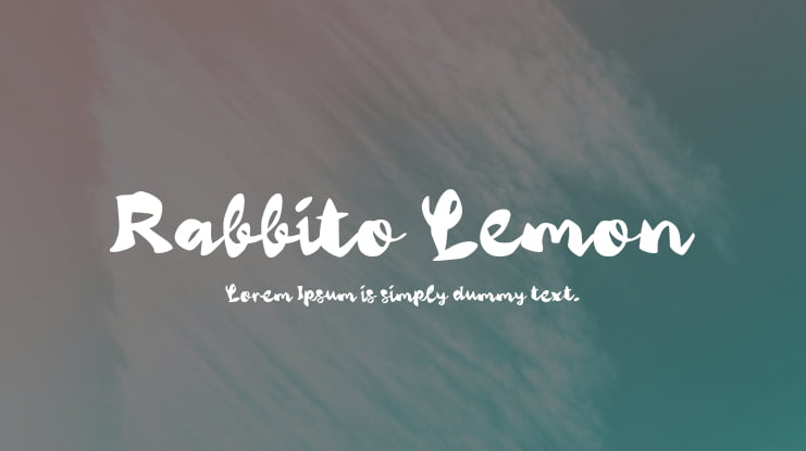 Rabbito Lemon Font