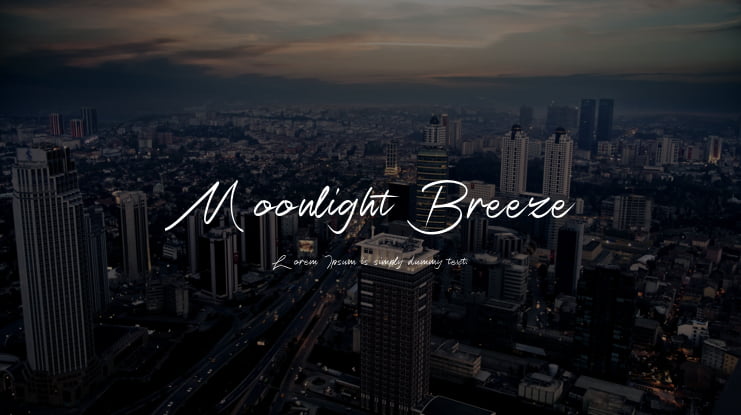 Moonlight Breeze Font