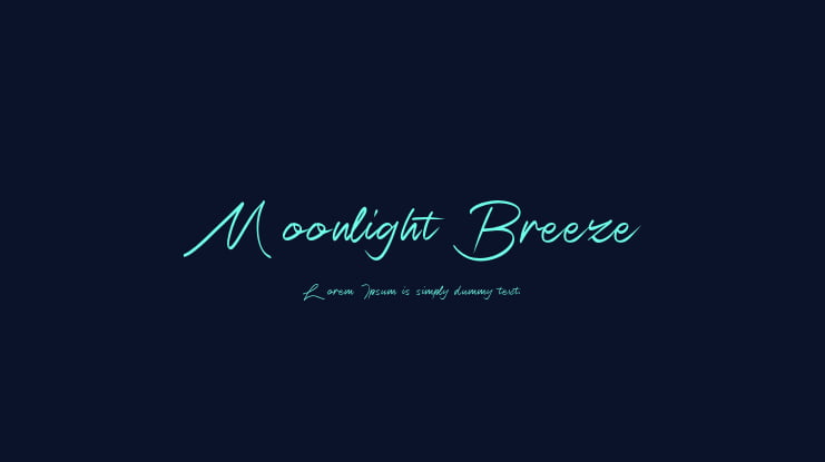 Moonlight Breeze Font