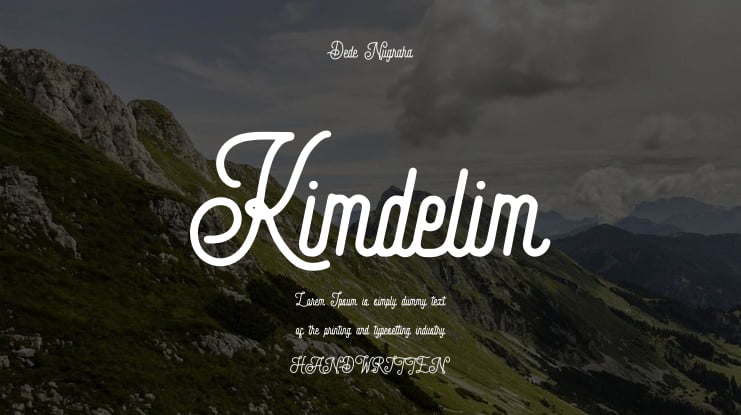 Kimdelim Font