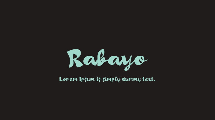 Rabayo Font