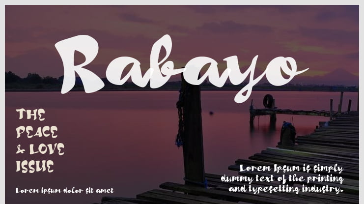 Rabayo Font