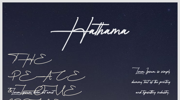 Hathama Font