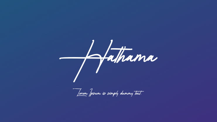 Hathama Font