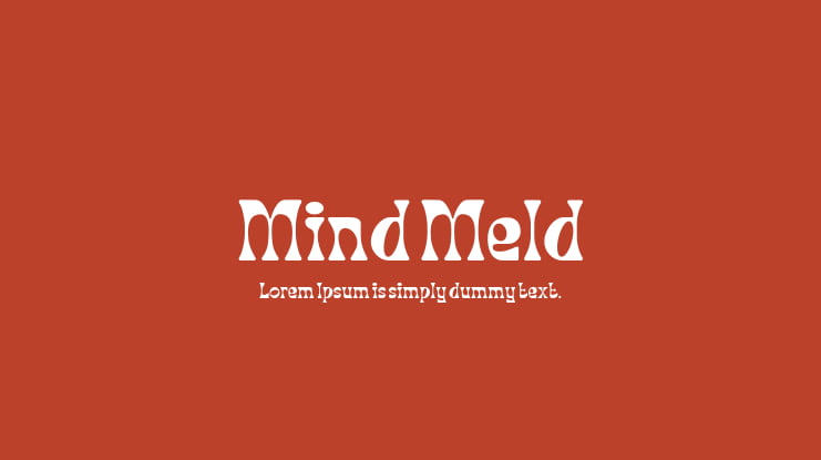 Mind Meld Font Family