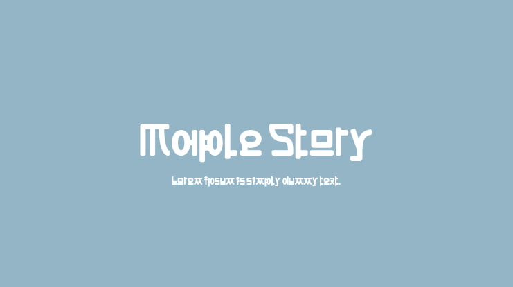 Maple Story Font