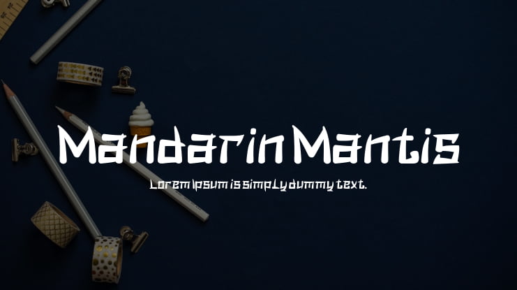 Mandarin Mantis Font Family