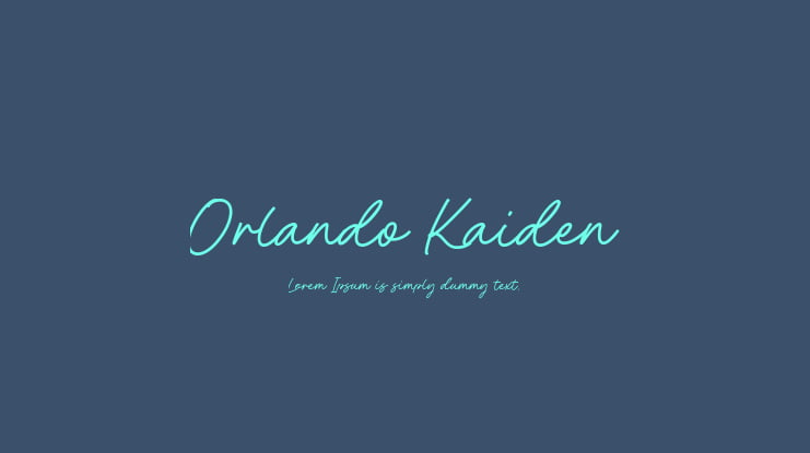 Orlando Kaiden Font