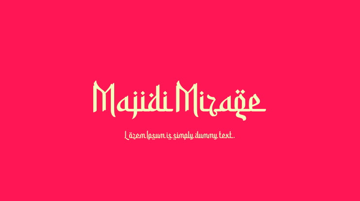 Majidi Mirage Font Family