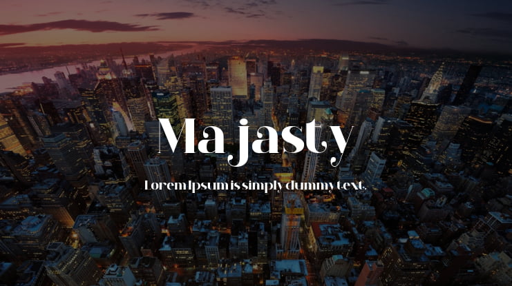 Majasty Font Family