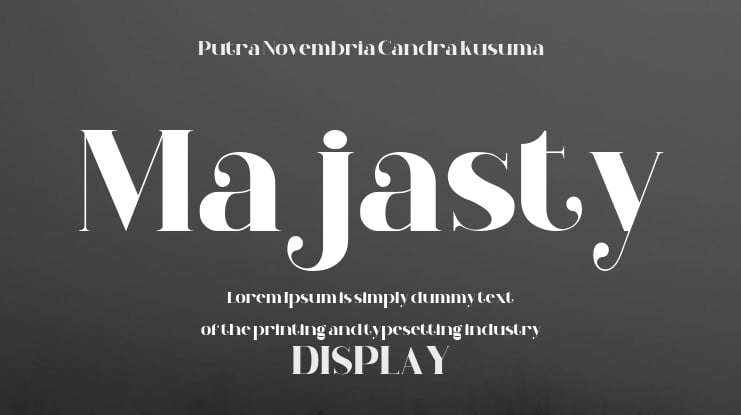 Majasty Font Family