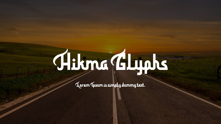 Hikma Glyphs Font